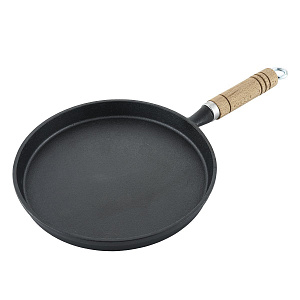 Сковородка чугунная,блинная 20 cм,деревяннаяручка P.L.-ProffCuisine 81240571 
