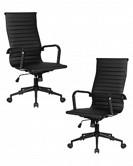 Набор 2 шт Офисное кресло для руководителей DOBRIN CLARK SIMPLE BLACK (чёрный) 