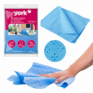 Набор салфеток вискоза 3 шт 35*50 см "YORK" сверхвлаговпитывающие  арт. 020300 