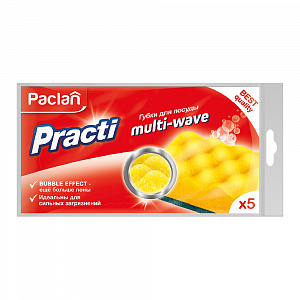 Набор губок 5 шт. для посуды "Practi Multi-Wave" арт. 409153 