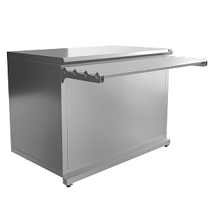 Прилавок нейтральный Luxstahl ПН-1200 Premium (нерж.) 
