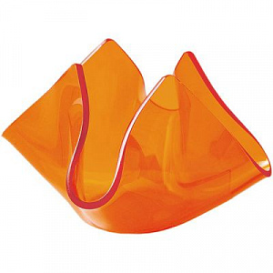 Подсвечник «Флауэ» оранж.-красный BDK-GLASS 3200443 