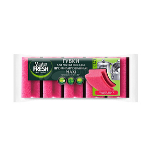 Набор губок 5 шт. для посуды Master FRESH Макси профиль 